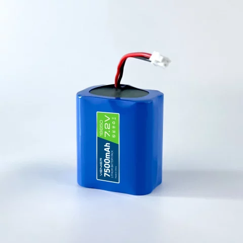 2S3P Battery Pack With Grade A Cells, 7.5Ah, 60A, 7.2V, Cuboid Shape, Customizable